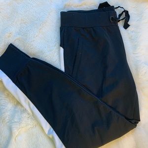 Athleta black metro track jogger pants